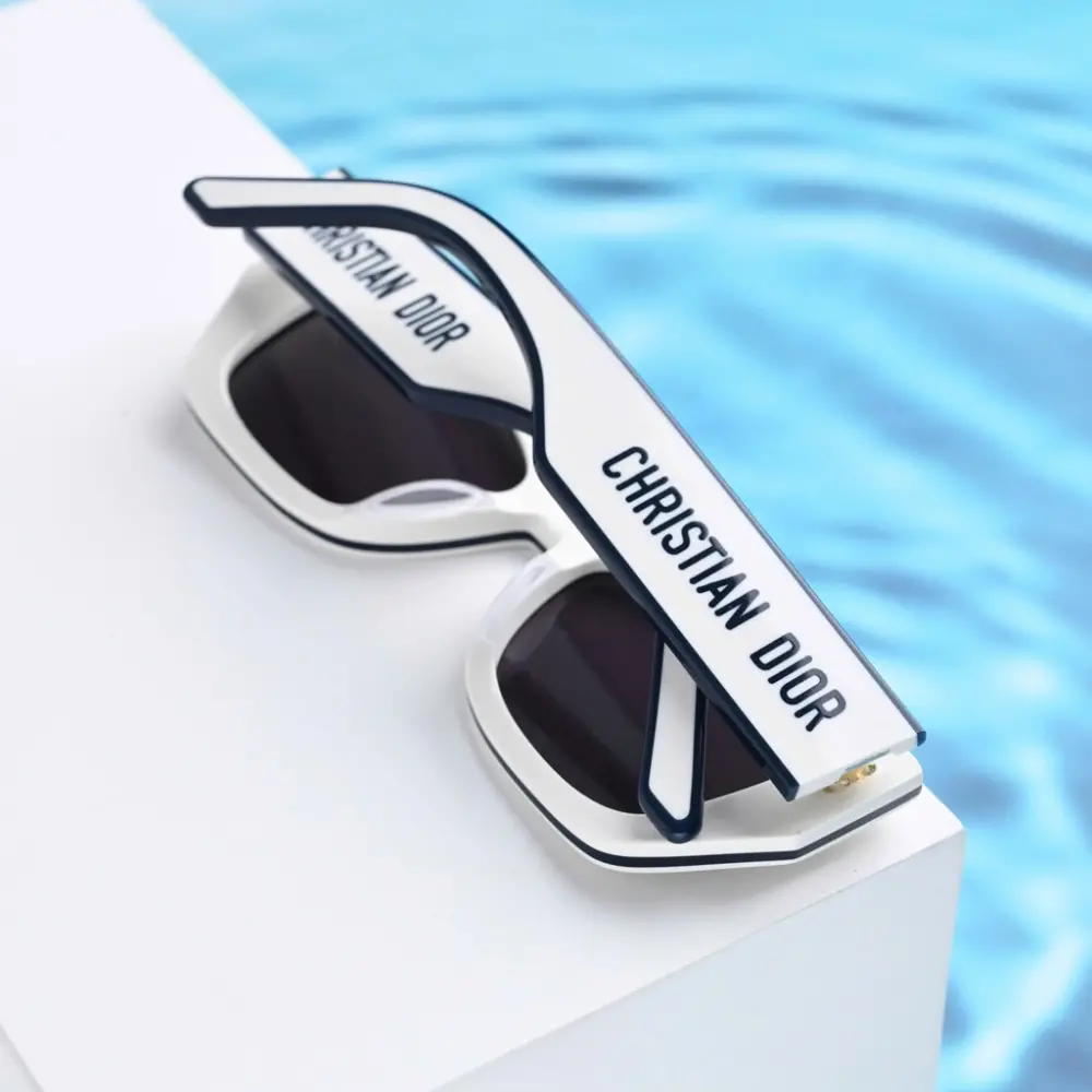 Kính Dior Pacific S2U-95A8 'White Navy Blue' - Ảnh 3