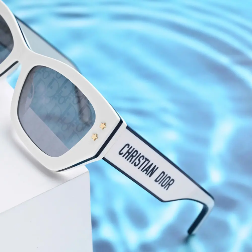 Kính Dior Pacific S2U-95A8 'White Navy Blue' - Ảnh 4