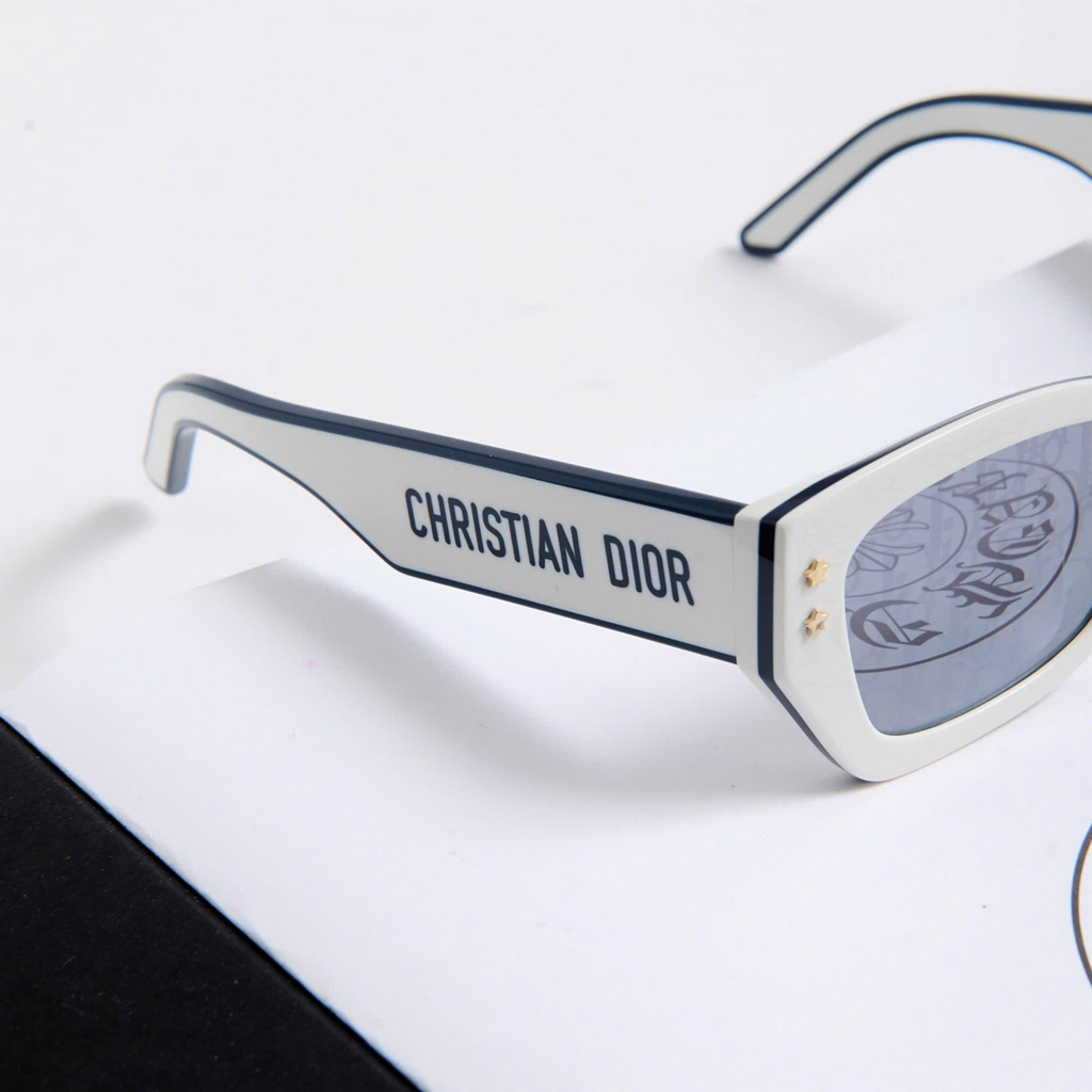 Alternative view of Kính Dior Pacific S2U-95A8 'White Navy Blue'