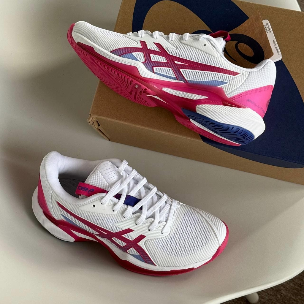 Giày Asics Solution Speed FF 3 ‘White Bright Rose’ 1042A250-103 - Ảnh 6