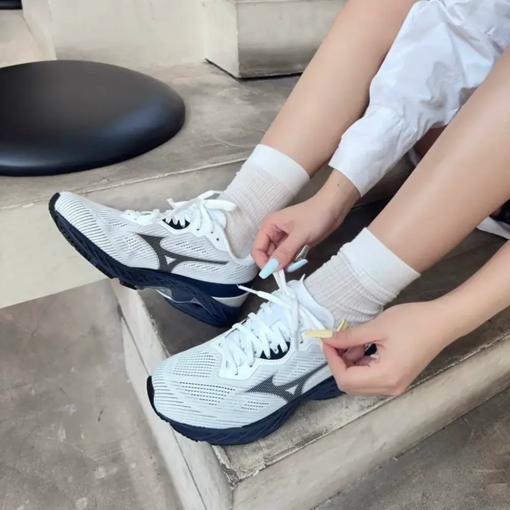 Giày Mizuno Wave ‘Light Silver Navy’ D1GH251003 - Ảnh 3