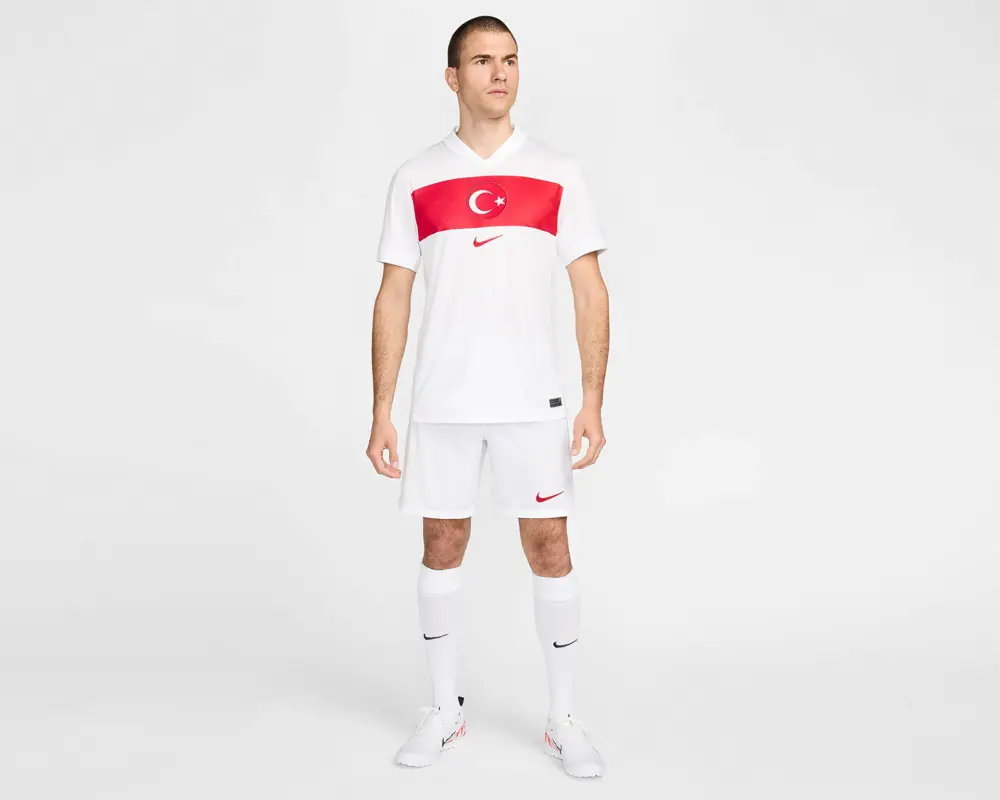 Áo Nike Turkey Home Shirt 2024/2025 ‘White Red’ FV1743-100 - Ảnh 4