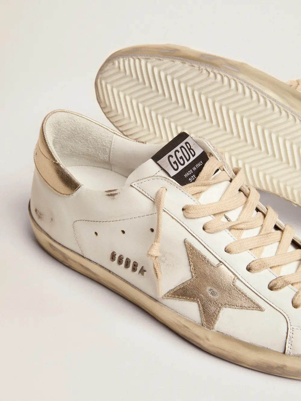 Giày Golden Goose Sneakers Superstar ‘White Gold’ GMF00101-F000316-10272 - Ảnh 4