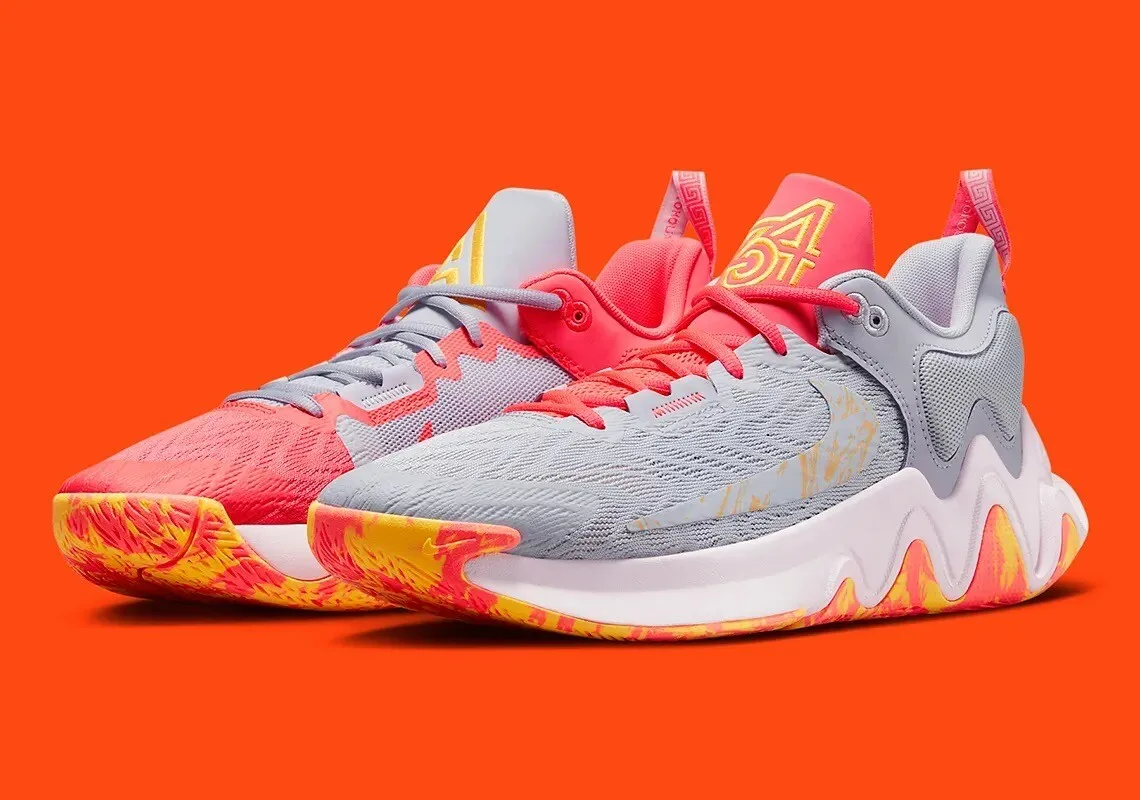 Giày Nike Giannis Immortality 2 ‘Hot Punch Mismatched’ DQ1943‑600 - Ảnh 4