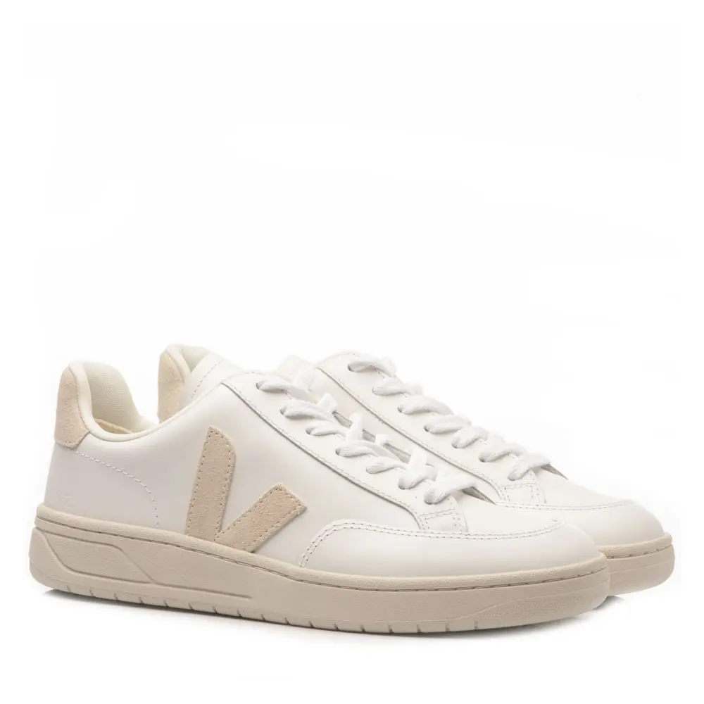 Giày Veja V-12 Leather ‘White Sable’ XD0202335A - Ảnh 3