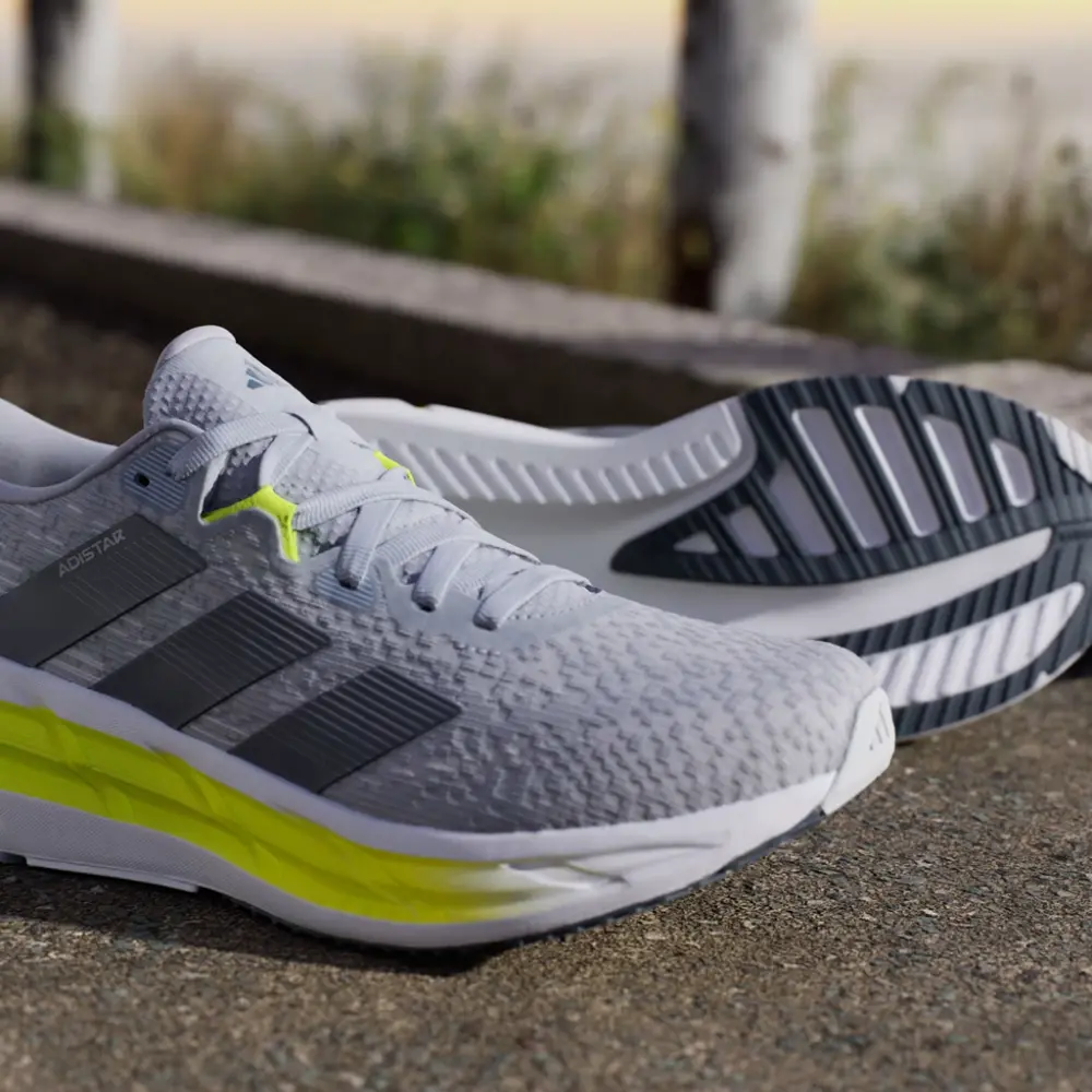 Alternative view of giày Adidas Adistar 4 'Halo Silver Solar Slime' JR0314