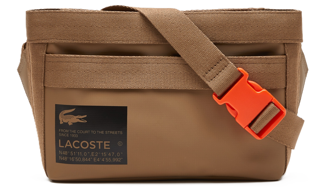 Túi Lacoste Signature Print Water-Repellent ‘Brown’ NH4035OU-K88