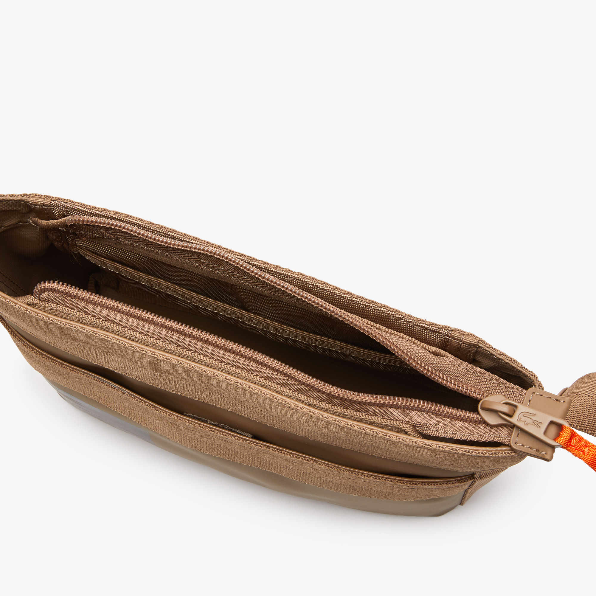 Alternative view of Túi Lacoste Signature Print Water-Repellent ‘Brown’ NH4035OU-K88