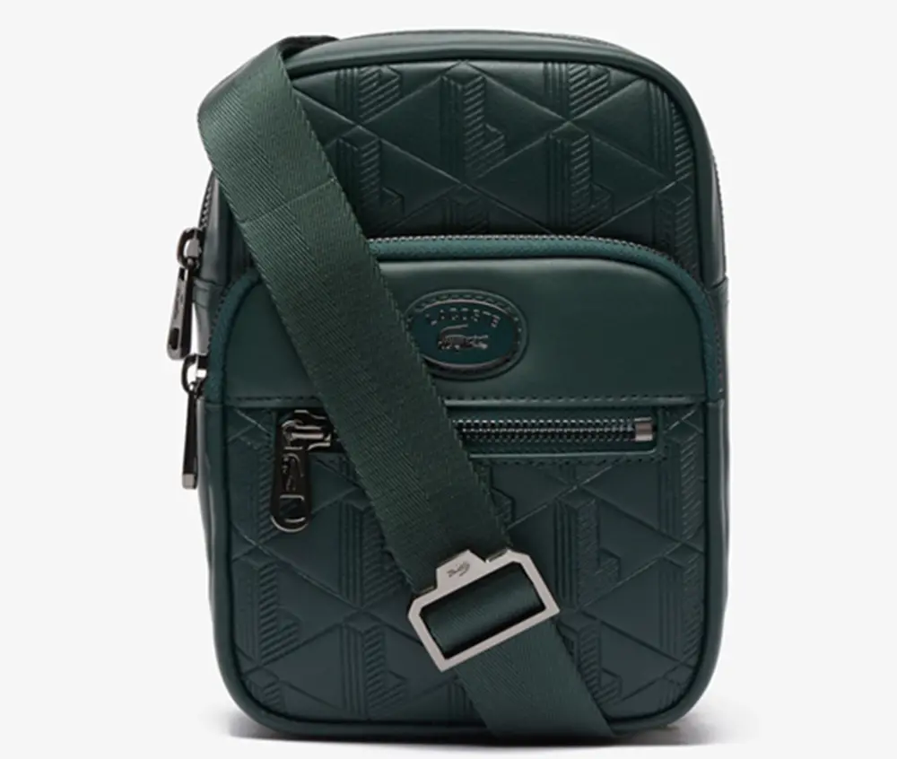 Túi Lacoste Monogram Print Small Crossbody ‘Green’ NH4399MR-B43