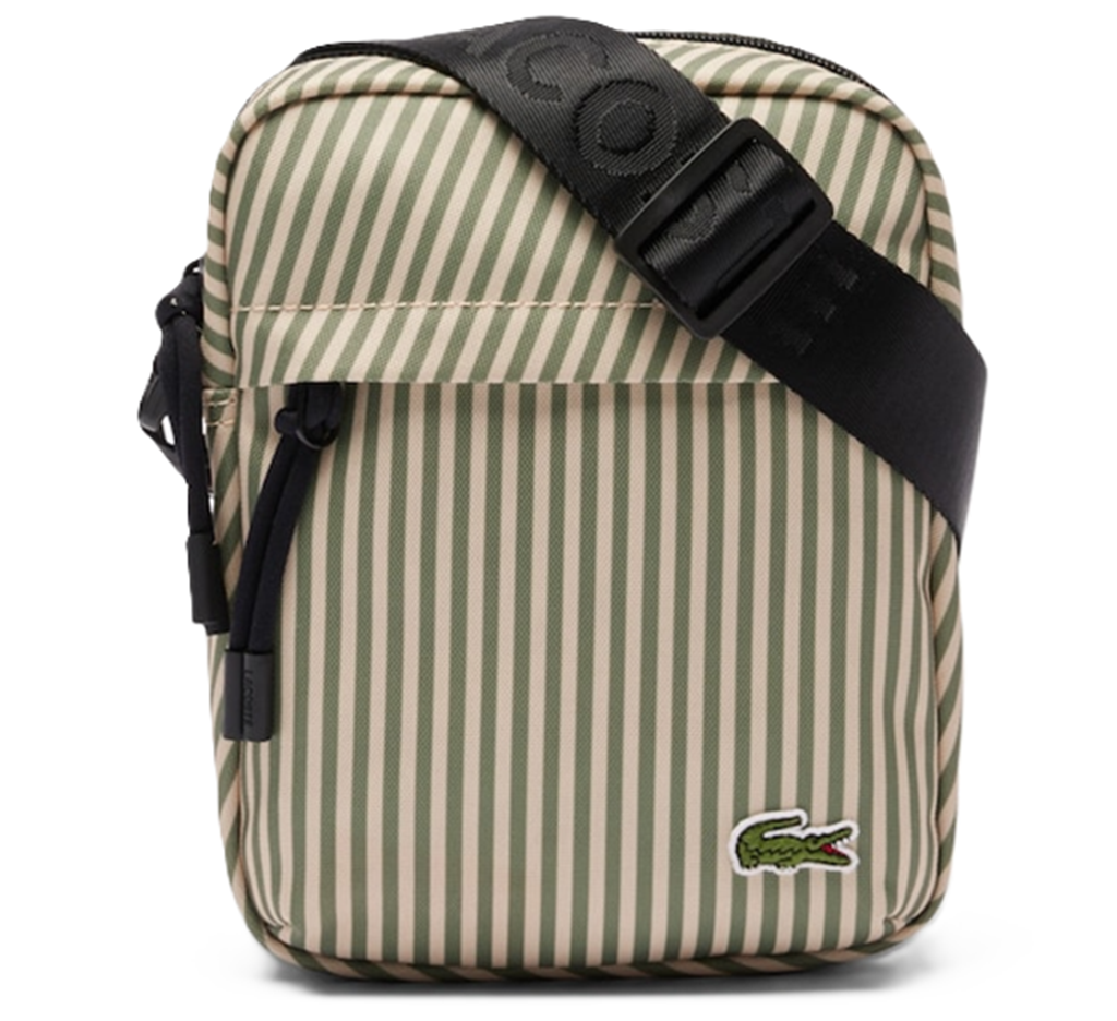 Túi Lacoste Neocroc Striped Vertical Satchel ‘Kaki’ NU4866NZ-Q96