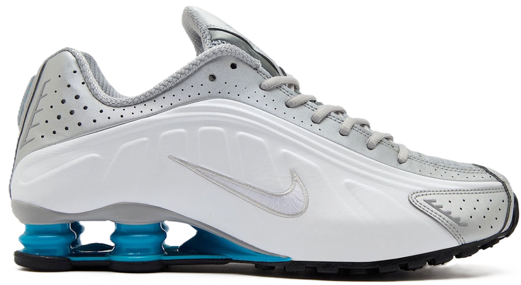 Giày Nike Shox R4 ‘Metallic Silver White Blue Lagoon’ HQ1988-005