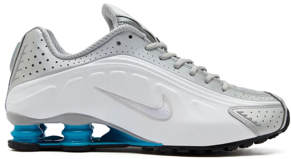 Giày Nike Shox R4 ‘Metallic Silver White Blue Lagoon’ HQ1988-005