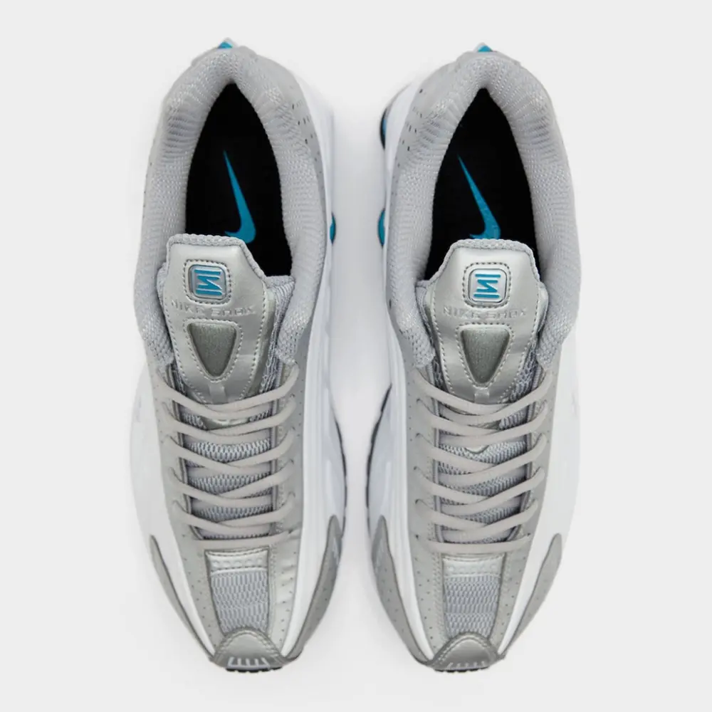 Giày Nike Shox R4 ‘Metallic Silver White Blue Lagoon’ HQ1988-005 - Ảnh 4