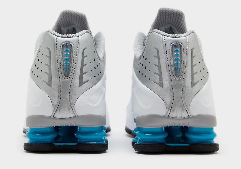Giày Nike Shox R4 ‘Metallic Silver White Blue Lagoon’ HQ1988-005 - Ảnh 5