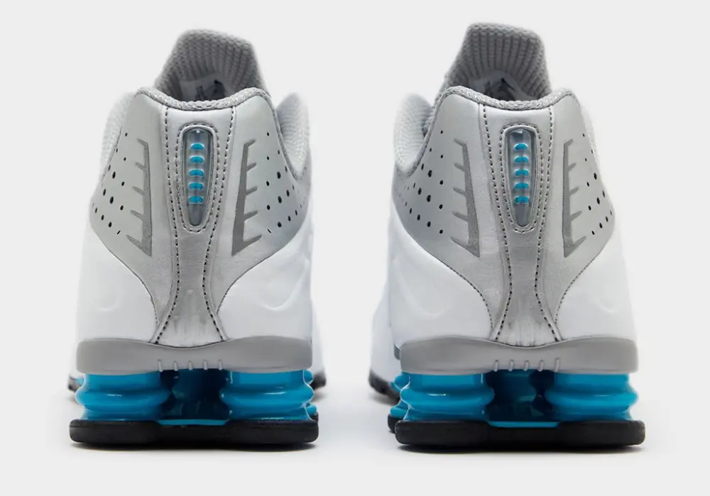 Giày Nike Shox R4 ‘Metallic Silver White Blue Lagoon’ HQ1988-005 - Ảnh 5