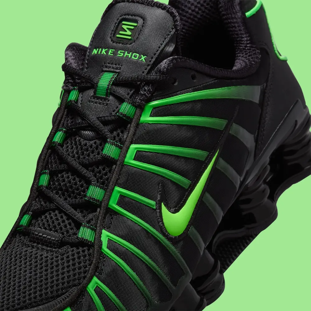 Giày Nike Shox TL ‘Black Green Strike’ AV3595-012 - Ảnh 5