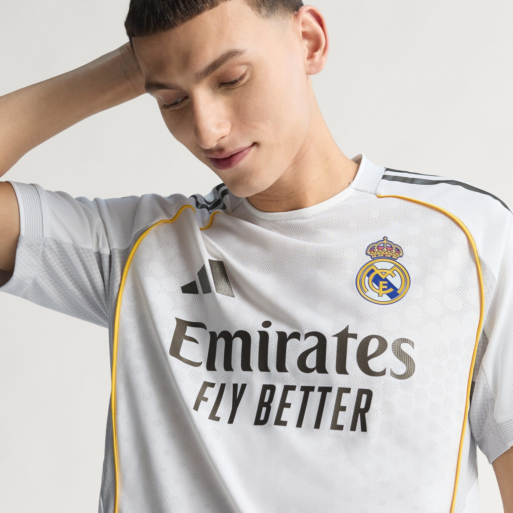 Áo Adidas Real Madrid 25/26 Home Authentic Jersey ‘White’ JV5918 - Ảnh 3