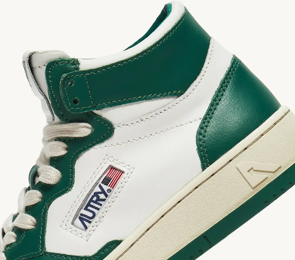 Giày Autry Medalist Mid Leather ‘Green White’ AUMM-WB03 - Ảnh 2