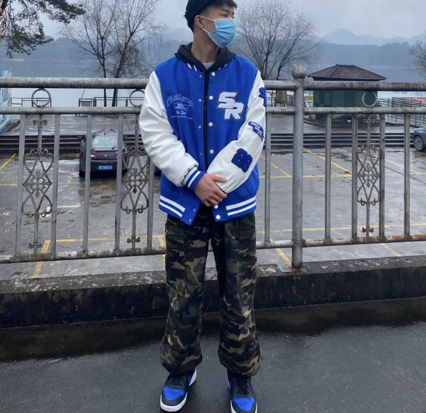 Giày Nike Ebernon Mid ‘Black Game Royal’ AQ1773-001 - Ảnh 2