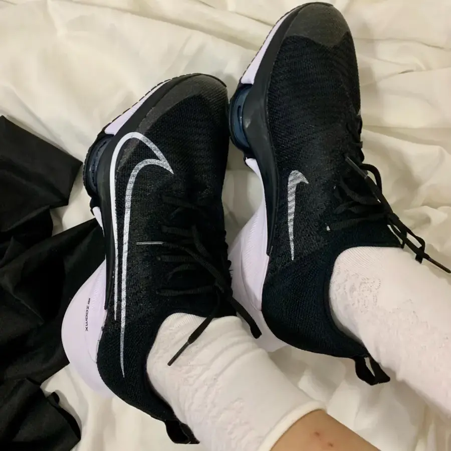 Alternative view of Giày Nike Air Zoom Tempo NEXT% Flyknit ‘Black White’ CI9924-003