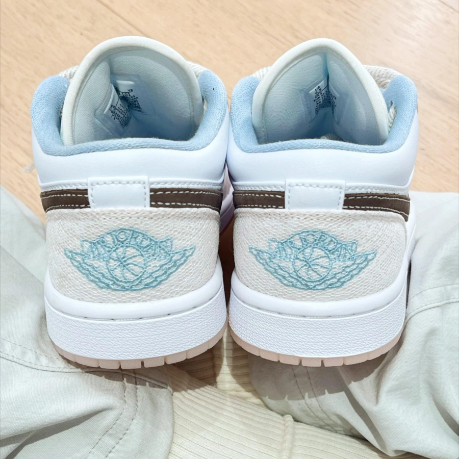 Giày Nike Air Jordan 1 Low ‘Light Soft Pink’ IB8859-101 - Ảnh 6