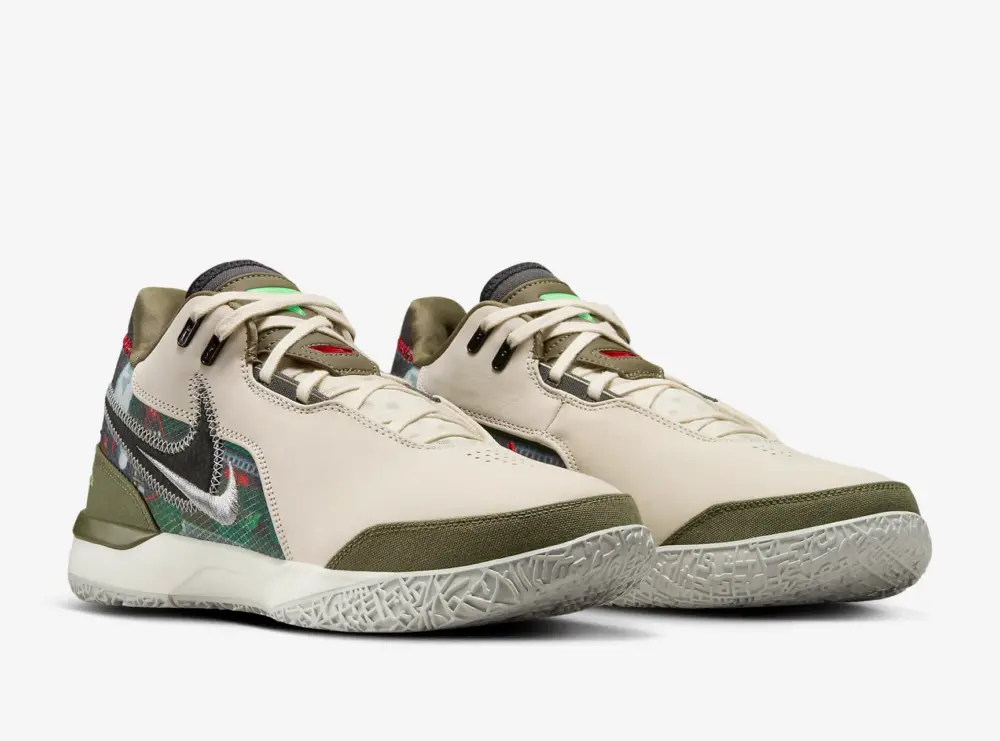 Giày Nike LeBron NXXT Gen AMPD EP x FaZe ‘Light Cream’ HF0716-200 - Ảnh 4