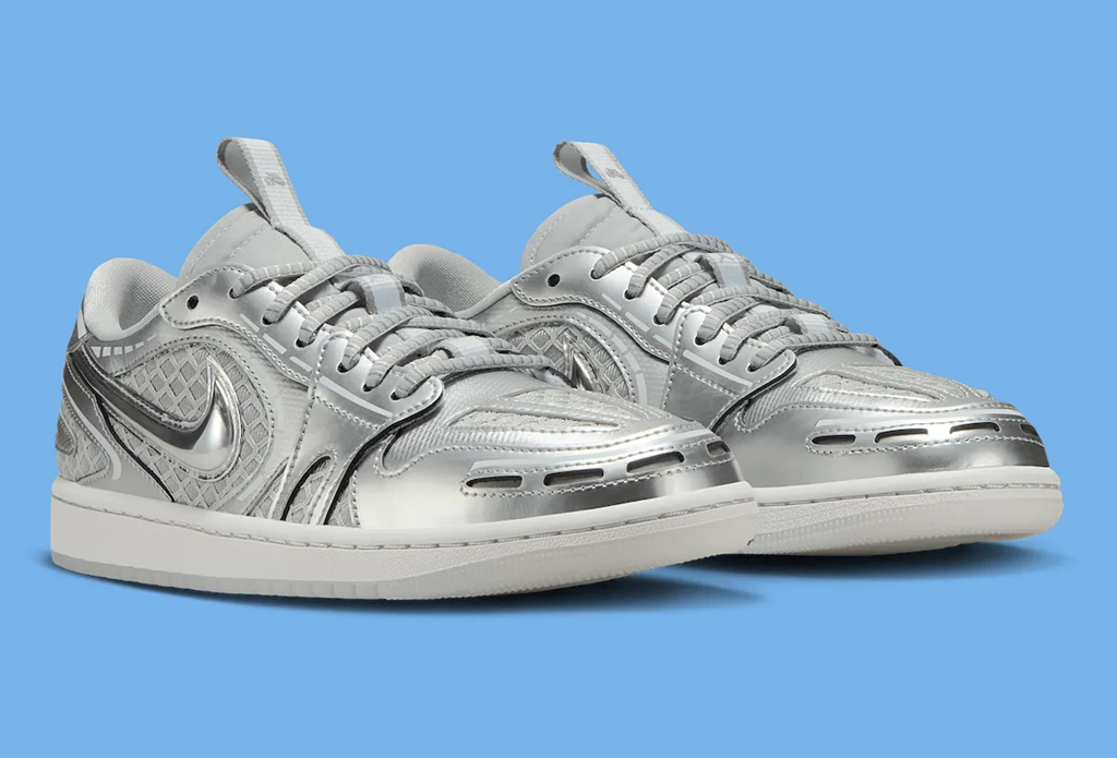 Alternative view of Giày Nike Air Jordan 1 Low Method Of Make V3 ‘Metallic Silver’ HQ2186-002
