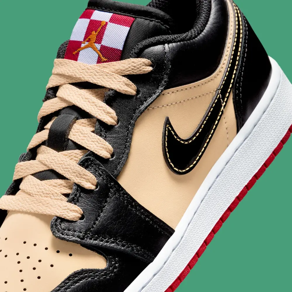 Alternative view of Giày Nike Air Jordan 1 Low GS ‘Pizza’ HQ2016-200