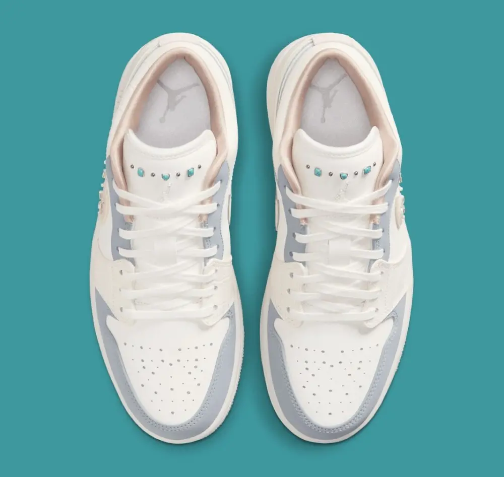 Giày Nike Air Jordan 1 Low ‘Sail Soft Pearl’ IH7323-100 - Ảnh 8