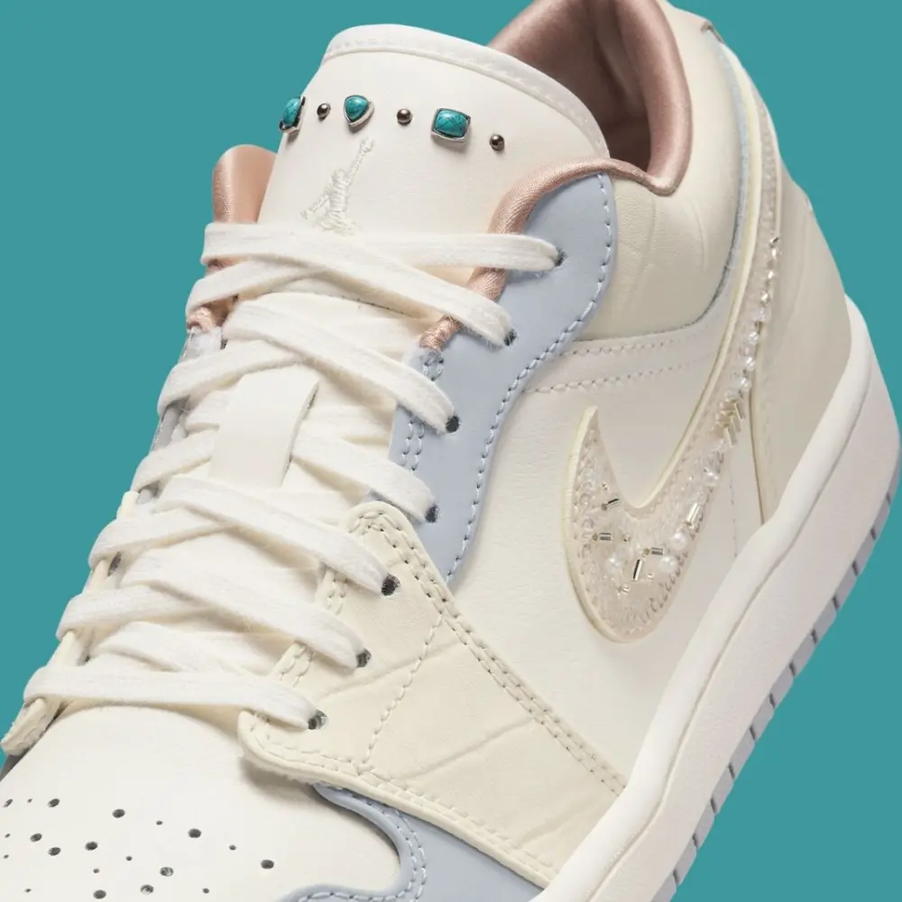 Giày Nike Air Jordan 1 Low ‘Sail Soft Pearl’ IH7323-100 - Ảnh 7