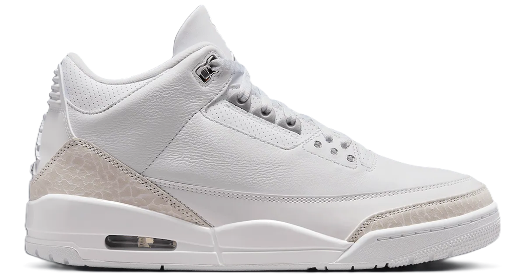 Giày Nike Air Jordan 3 'White and Silver' CT8532-111