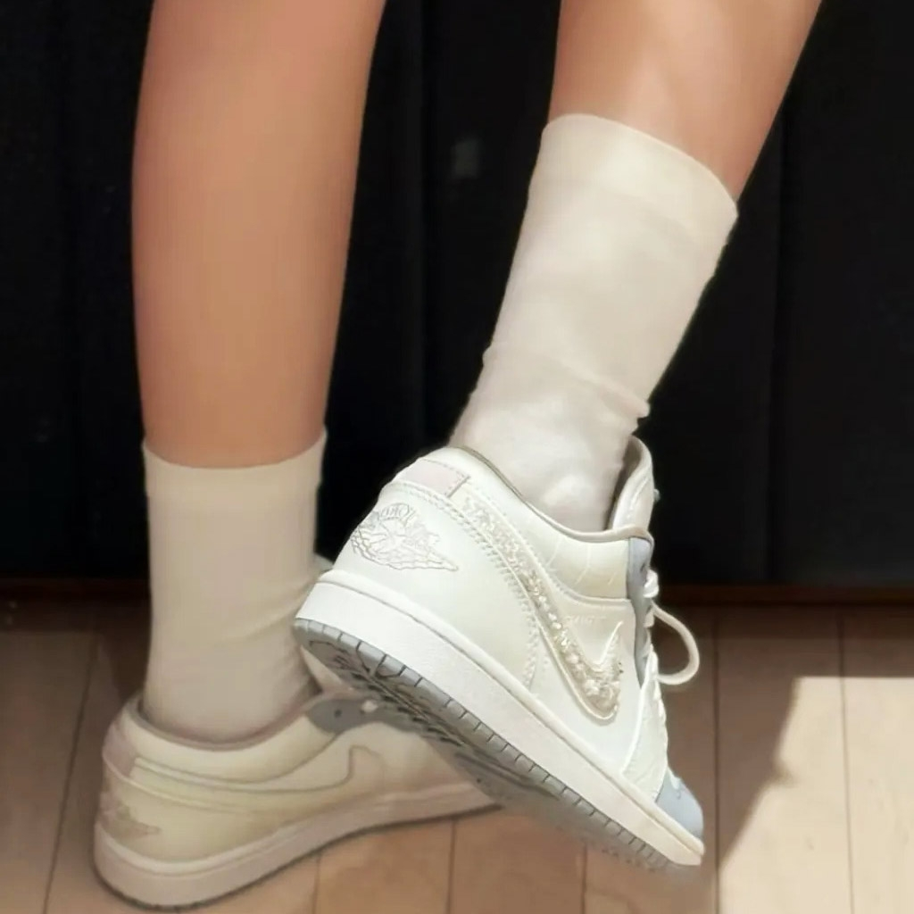 Giày Nike Air Jordan 1 Low ‘Sail Soft Pearl’ IH7323-100 - Ảnh 6