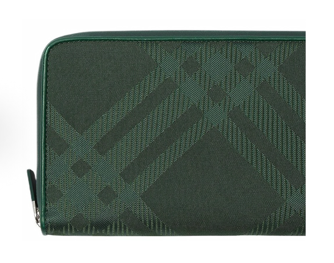 Alternative view of Ví Burberry Check Long Wallet ‘Green’ 80807381