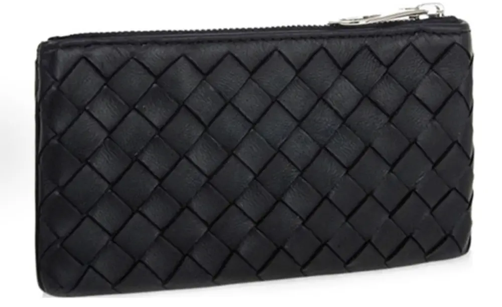 Ví Bottega Veneta Intrecciato Zipper Clutch 'Black' 131232-V0016-1259 - Ảnh 2