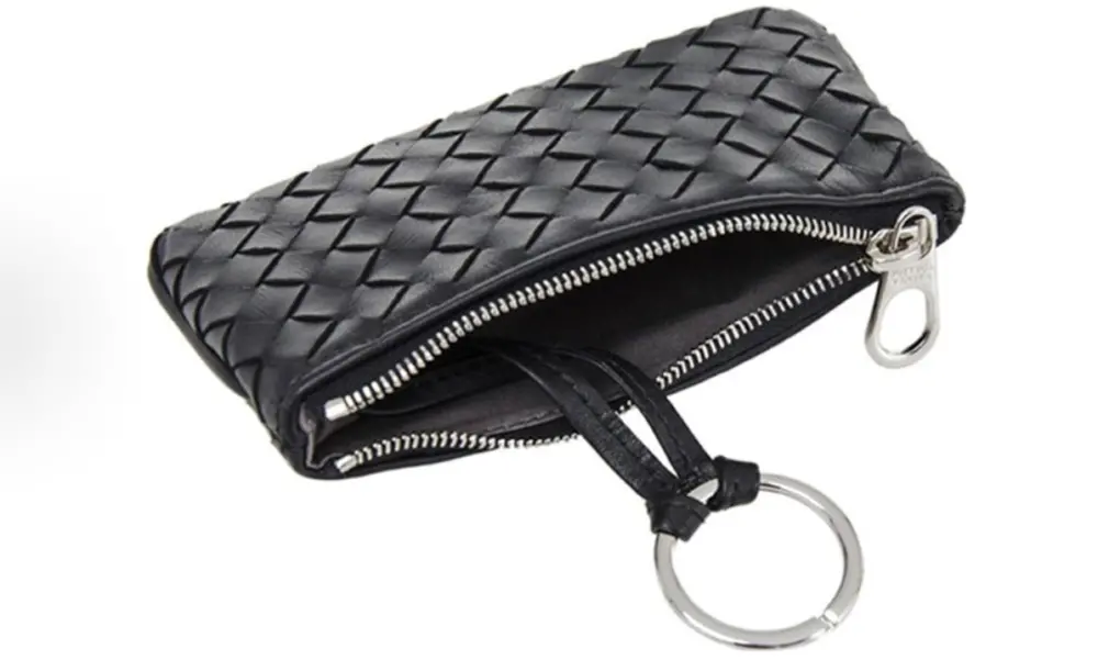 Ví Bottega Veneta Intrecciato Zipper Clutch 'Black' 131232-V0016-1259 - Ảnh 3