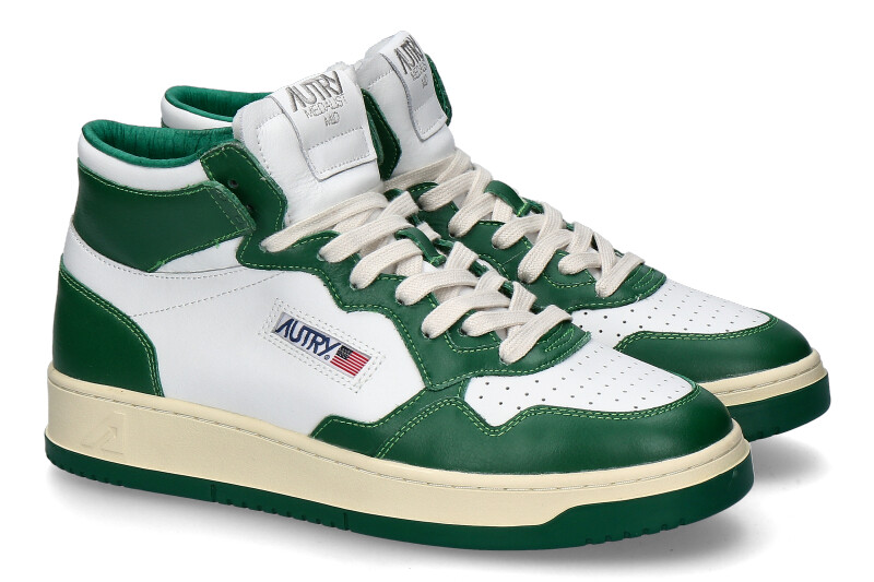 Giày Autry Medalist Mid Leather ‘Green White’ AUMM-WB03 - Ảnh 4