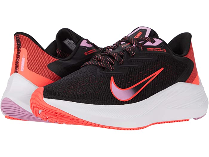 Giày Nike Wmns Air Zoom Winflo 7 ‘Black Flash Crimson’ CJ0302-008 - Ảnh 4