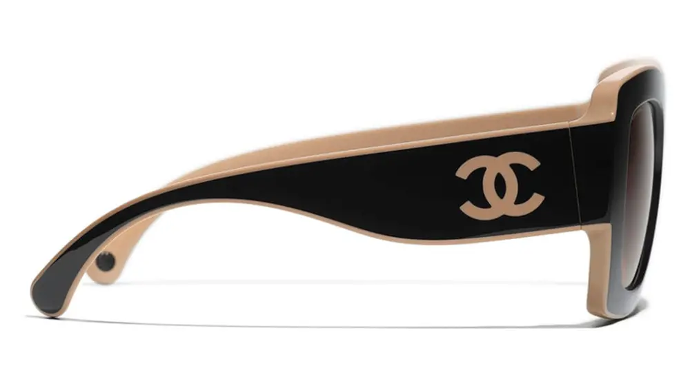 Alternative view of Kính Chanel Square 'Black Beige Brown' 6059-C534-43