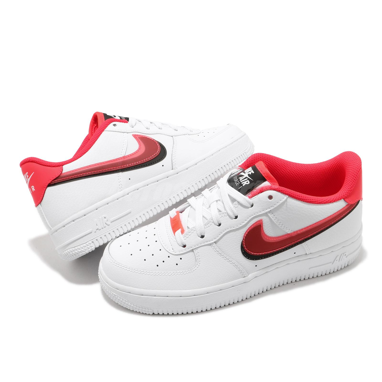Giày Nike Air Force 1 LV8 GS ‘Double Swoosh Bright Crimson’ CW1574-101 - Ảnh 5