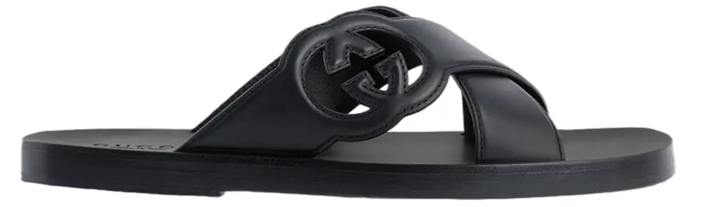 Dép Gucci Interlocking G Slide Sandal ‘Black’ 738471-US000-1000