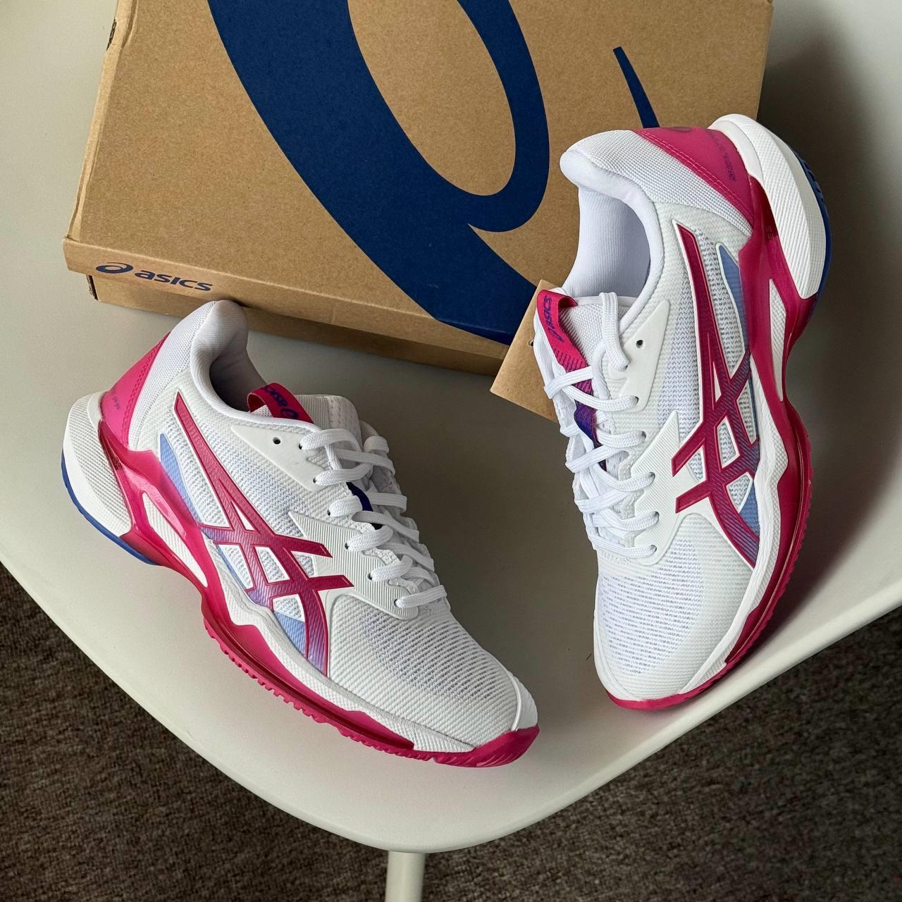Giày Asics Solution Speed FF 3 ‘White Bright Rose’ 1042A250-103 - Ảnh 7