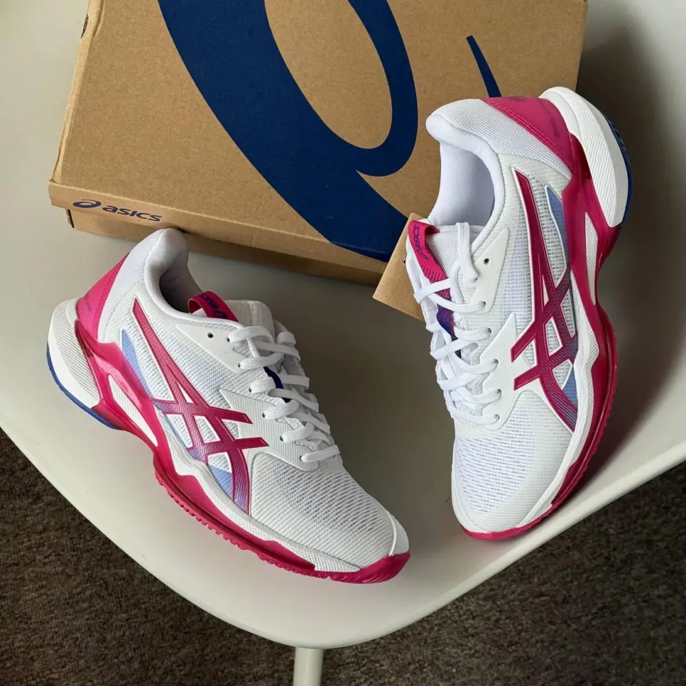 Giày Asics Solution Speed FF 3 ‘White Bright Rose’ 1042A250-103 - Ảnh 7