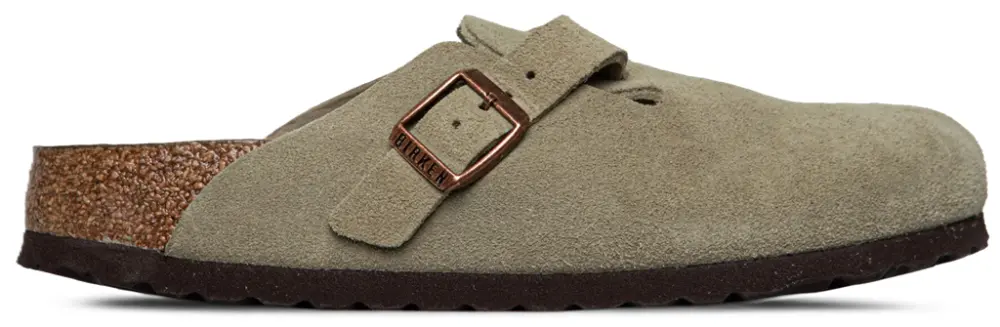 Dép Birkenstock Boston Soft Footbed 'Suede Taupe' 0560773