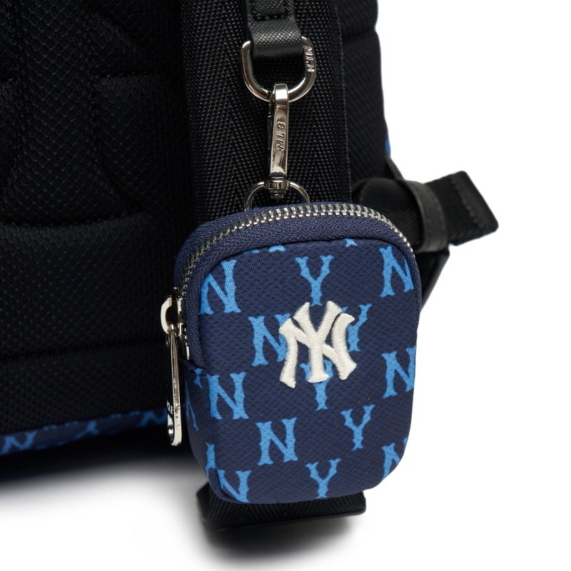 Balo MLB Monogram Backpack New York Yankees Blue 3ABKM012N-50NYL - Ảnh 5