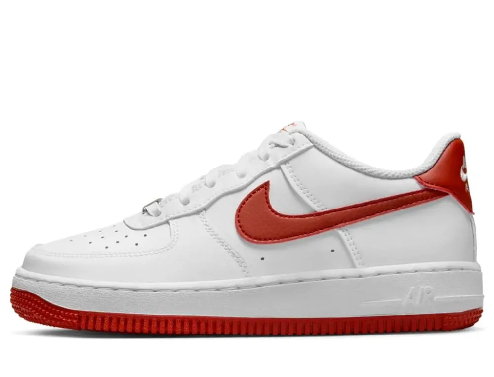 Alternative view of Giày Nike Air Force 1 Low GS ‘White Dragon Red’ FV5948-116