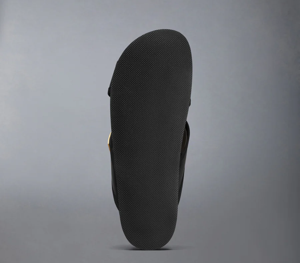 Dép Thom Browne Leather Toe Ring Slide ‘Black’ MFL093A-05584-001 - Ảnh 4