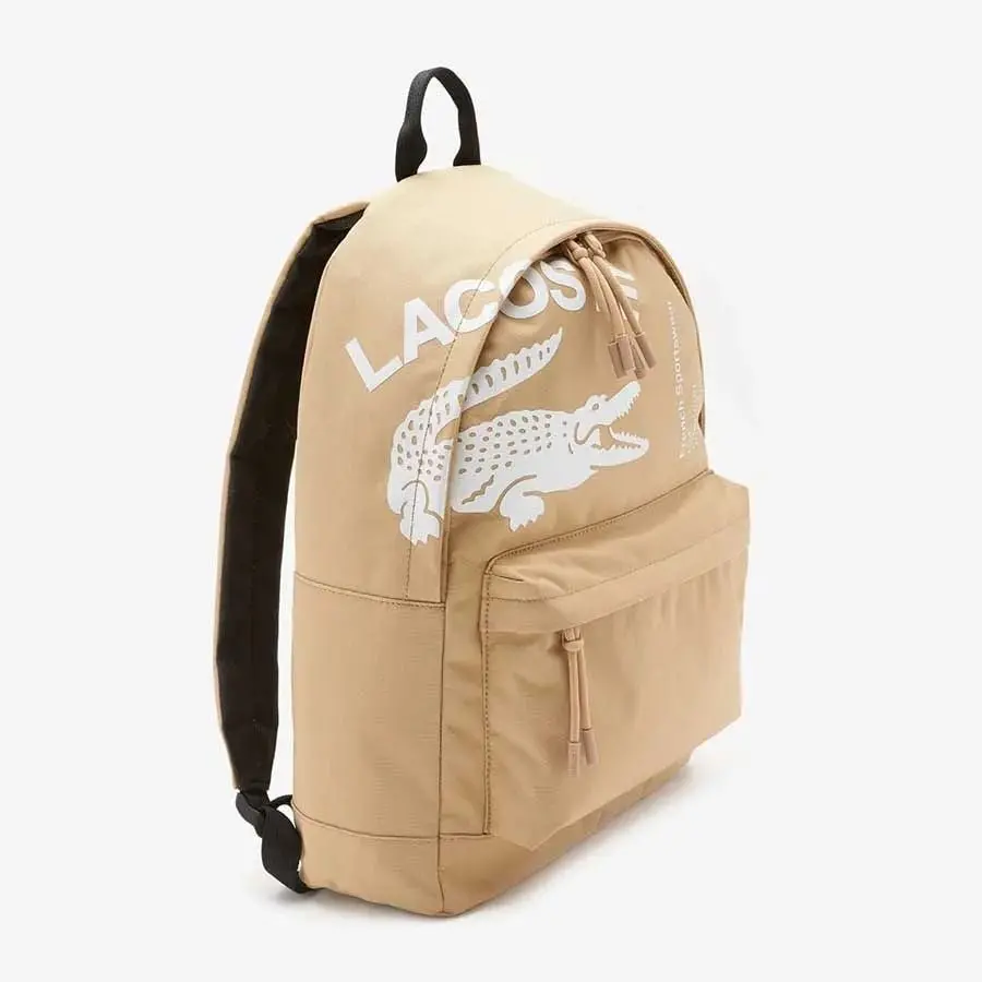Alternative view of Balo Lacoste Contrast Branded Backpack ‘Beige’ NH4042NZ-K86