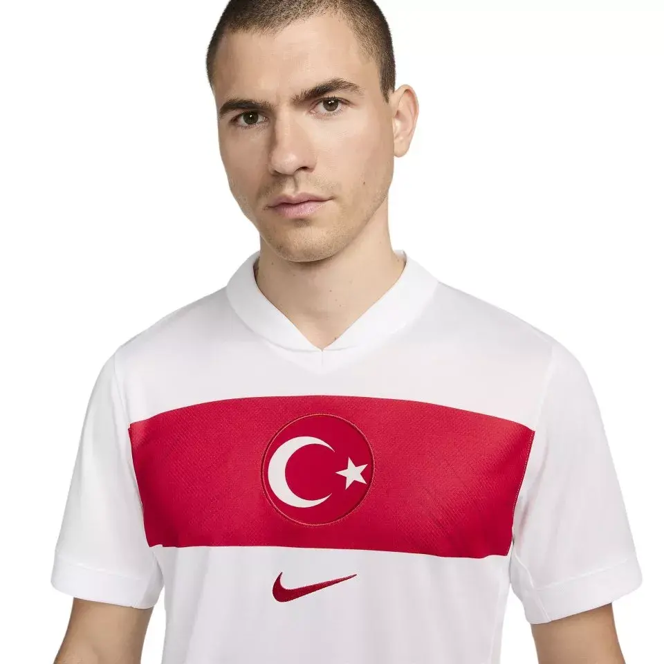 Áo Nike Turkey Home Shirt 2024/2025 ‘White Red’ FV1743-100 - Ảnh 3