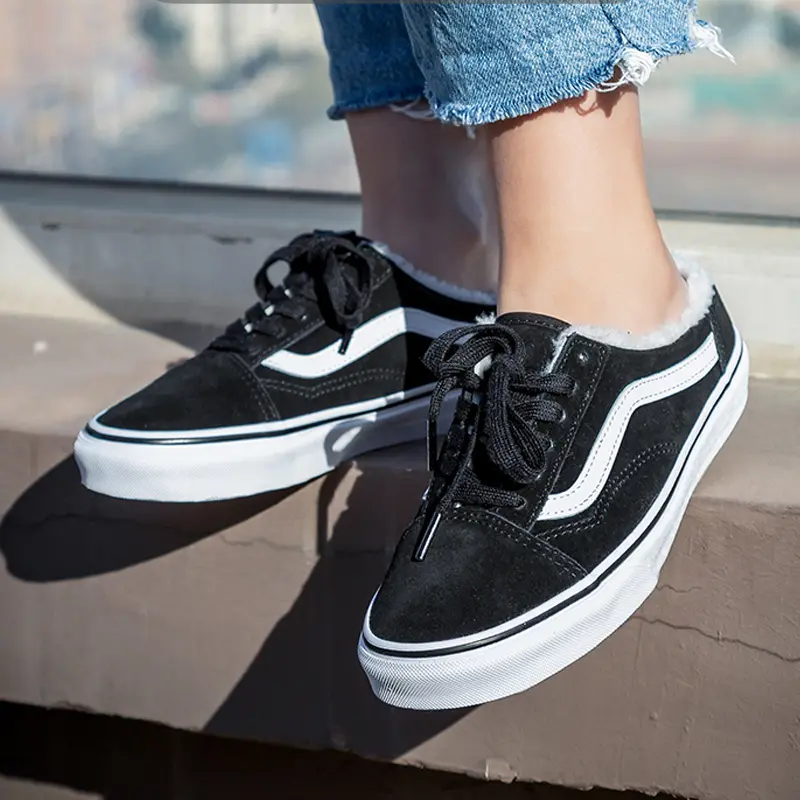 Alternative view of Giày Vans Old Skool Mule Sneakers Shoes ‘Black White’ VN0A4P3YTC6