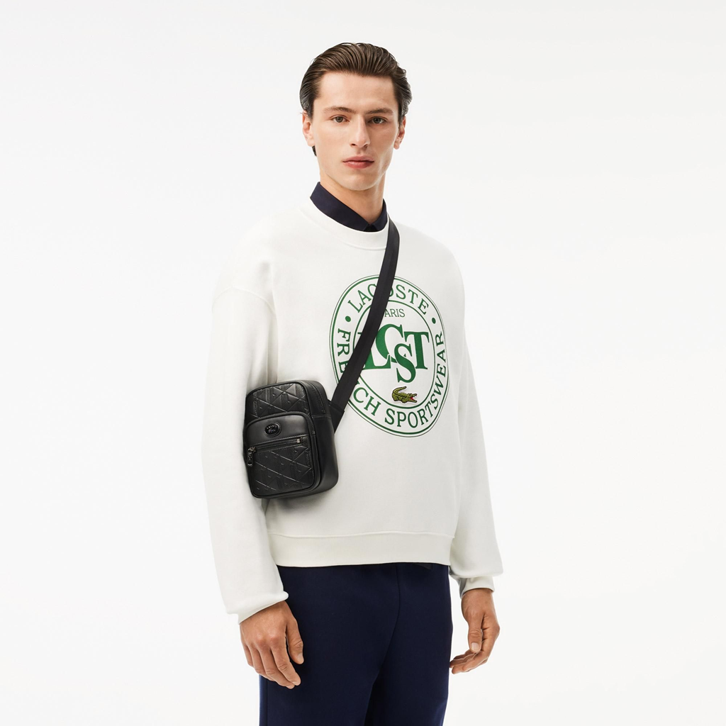 Alternative view of Túi Lacoste Monogram Print Small Crossbody ‘Green’ NH4399MR-B43